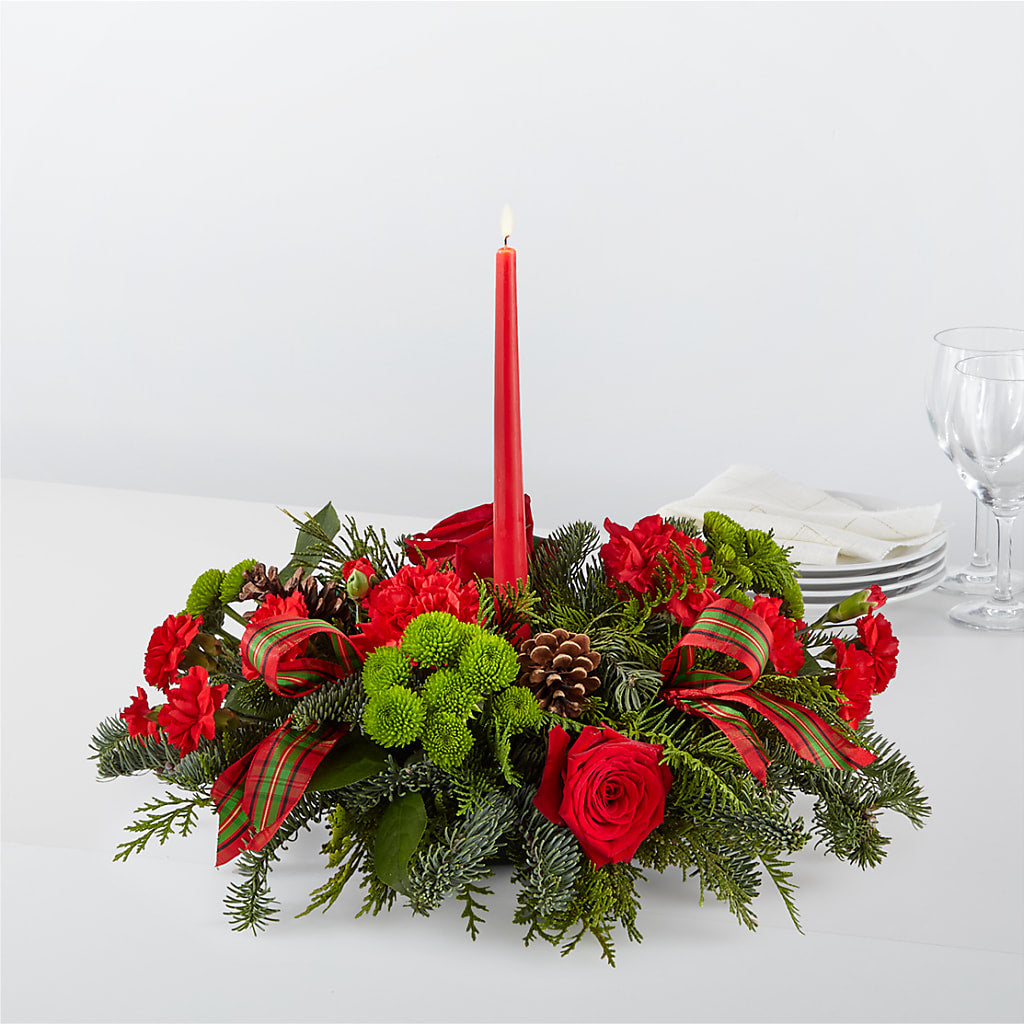 By the Candlelight Centerpiece – Maison Blooms, Wesley Chapel FL