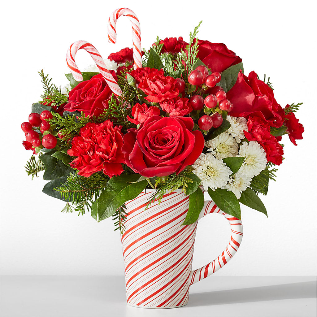 Peppermint Swirl Mug – Maison Blooms, Wesley Chapel FL