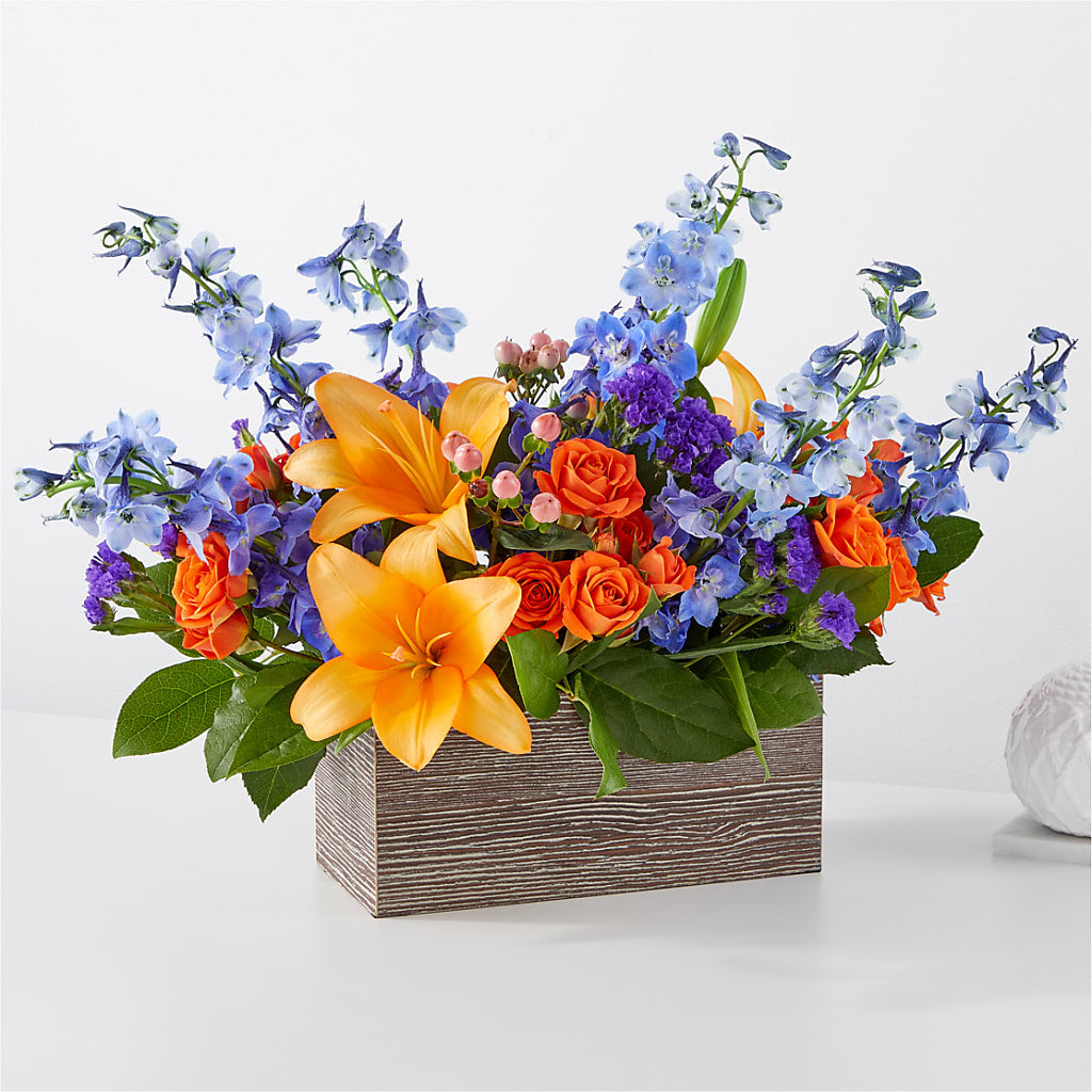 Radiant Citrus Box Bouquet – Maison Blooms, Wesley Chapel FL