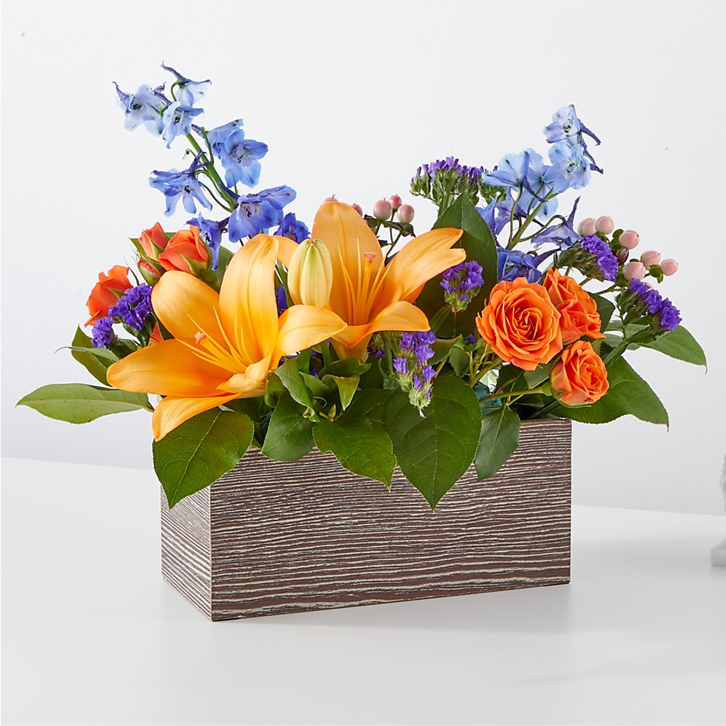 Radiant Citrus Box Bouquet – Maison Blooms, Wesley Chapel FL