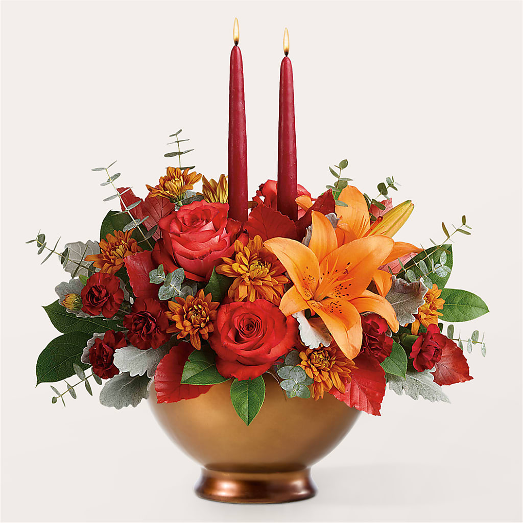Fruits of Fall Centerpiece – Maison Blooms, Wesley Chapel FL