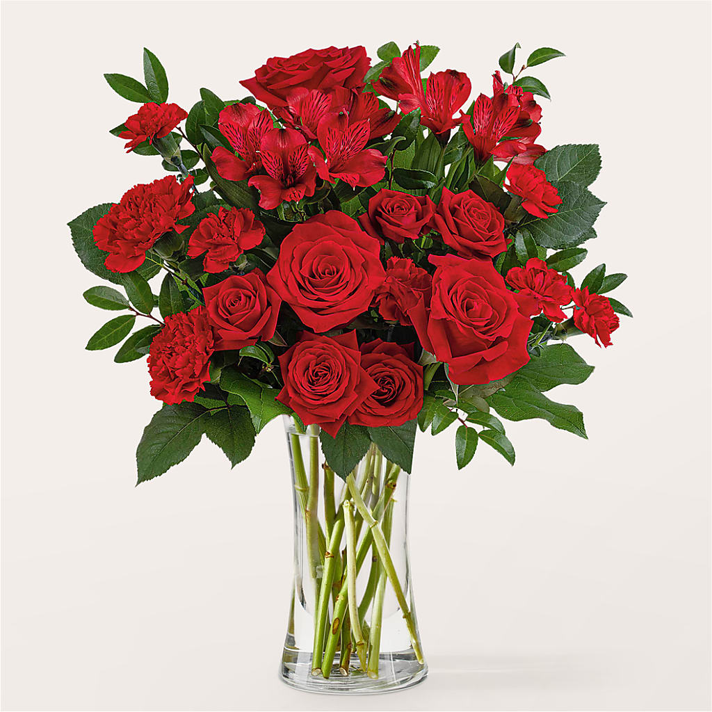 Brilliant Ruby Bouquet – Maison Blooms, Wesley Chapel FL