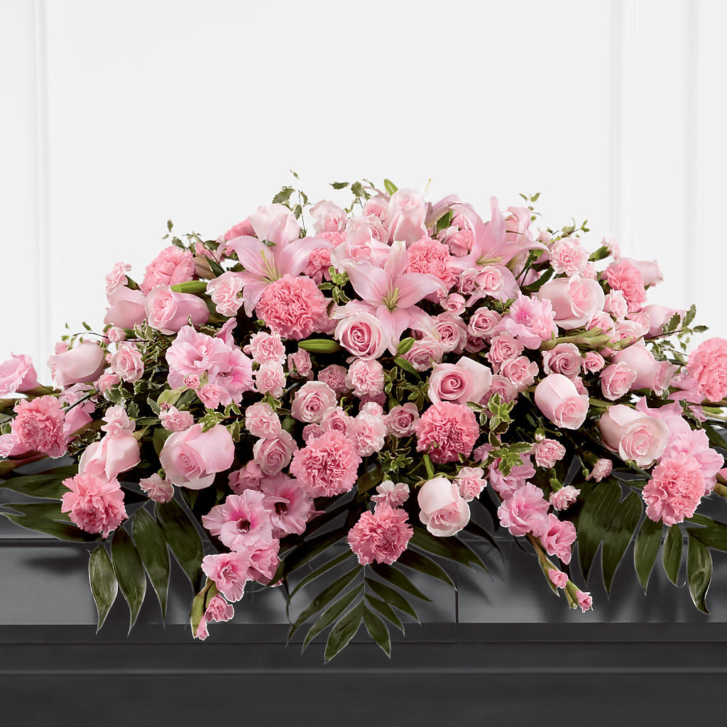 Garden of Comfort Casket Spray (Standard) – Maison Blooms, Wesley Chapel FL