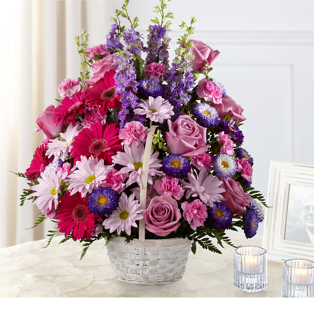 Pastel Peace Basket – Maison Blooms, Wesley Chapel FL