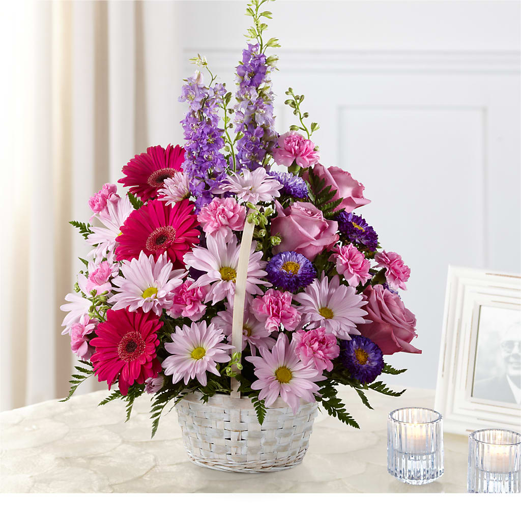 Pastel Peace Basket – Maison Blooms, Wesley Chapel FL