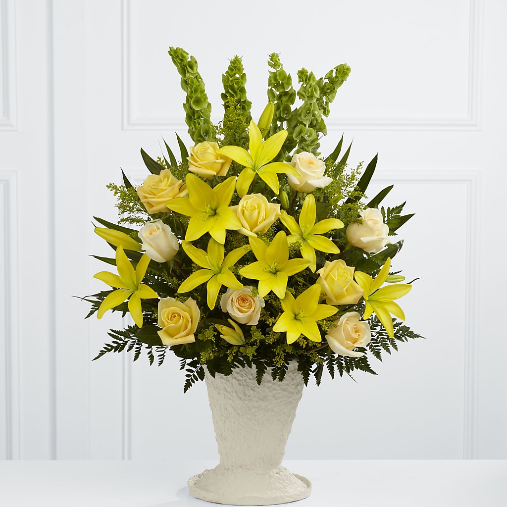 Golden Memories Arrangement – Maison Blooms, Wesley Chapel FL