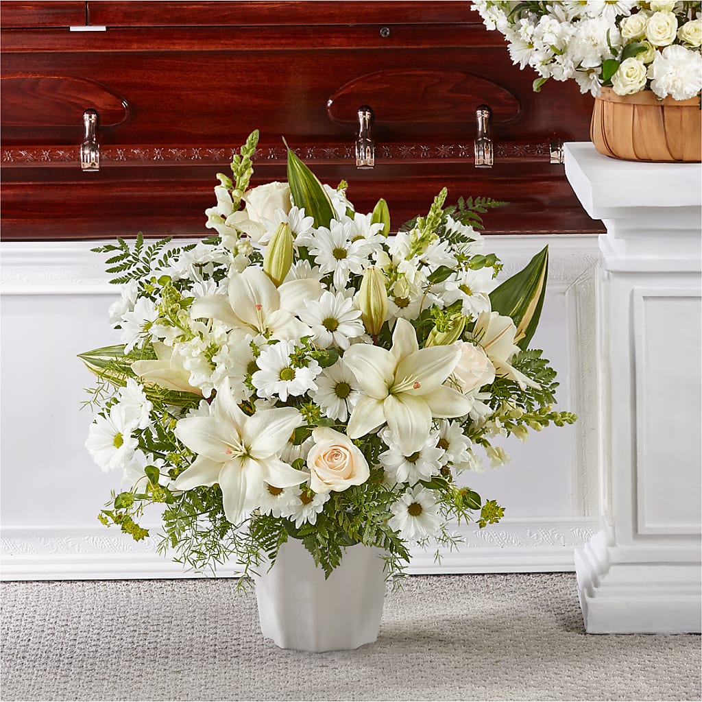 Thoughts of Tranquility Floor Basket – Maison Blooms, Wesley Chapel FL