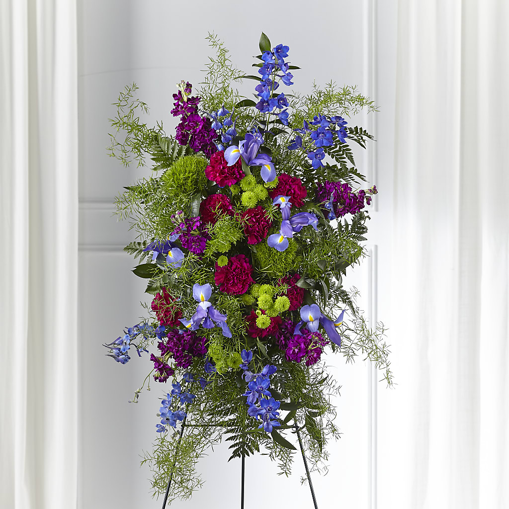 Heavenly Skies Standing Spray – Maison Blooms, Wesley Chapel FL