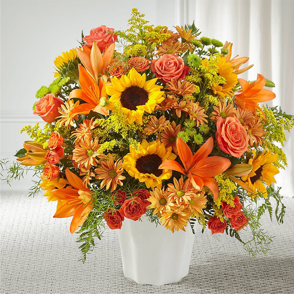 Harvest Thoughts Floor Basket – Maison Blooms, Wesley Chapel FL
