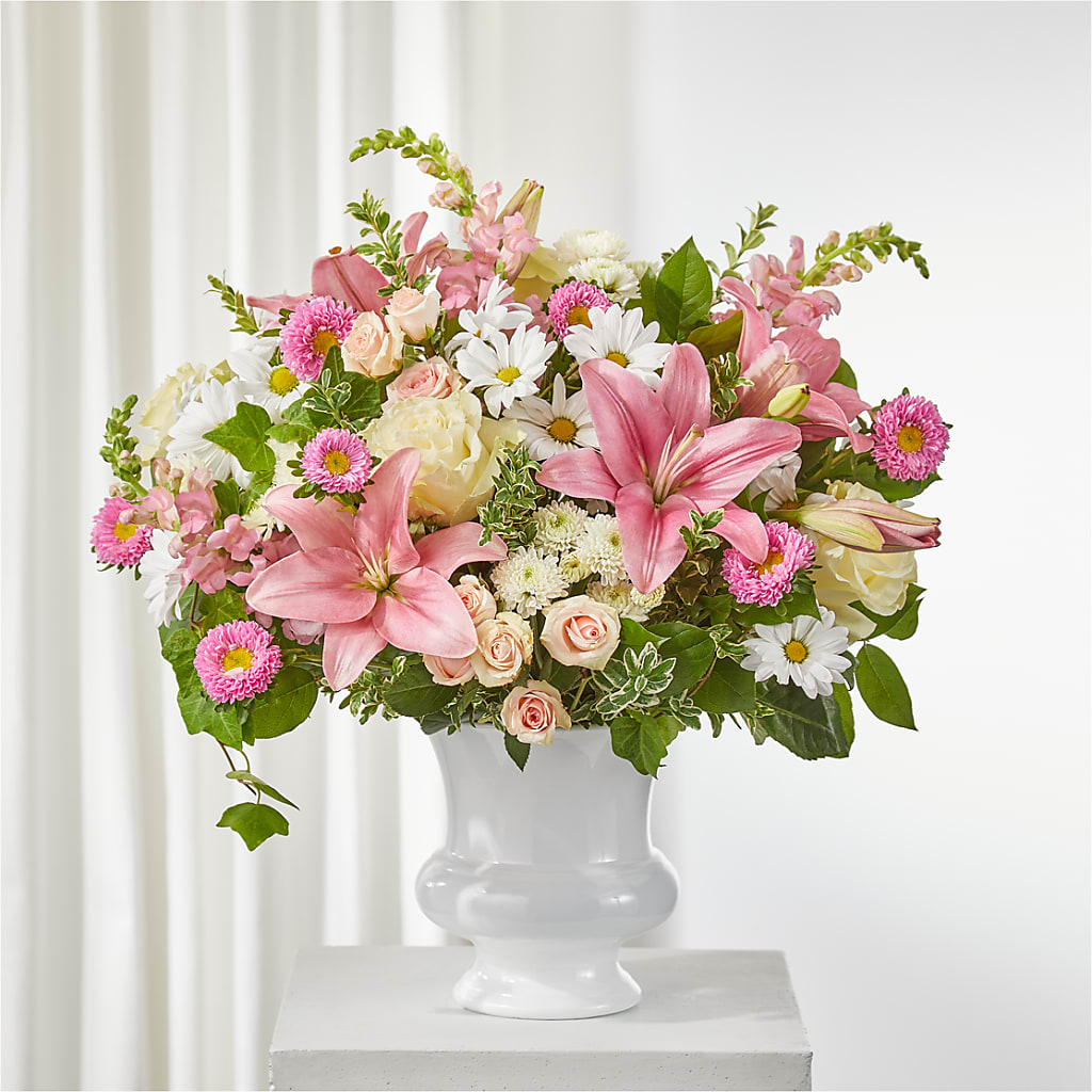Empathetic Blooms Urn Arrangement – Maison Blooms, Wesley Chapel FL