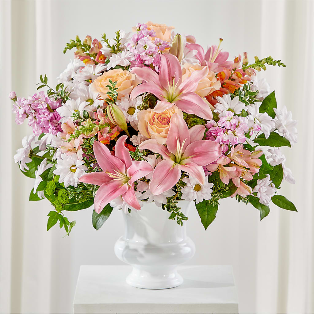 Heartfelt Gesture Urn Arrangement – Maison Blooms, Wesley Chapel FL