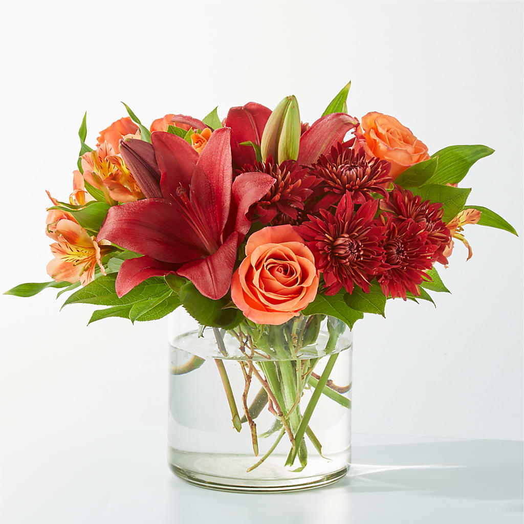 Crimson Leaves Bouquet – Maison Blooms, Wesley Chapel FL