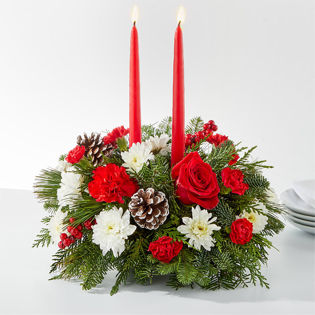 Holiday Soiree Centerpiece – Maison Blooms, Wesley Chapel FL