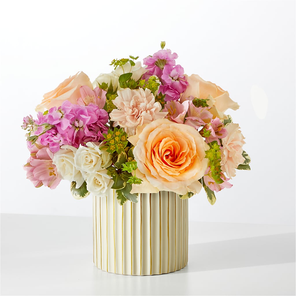 Paradise Bouquet with Ivory Vase – Maison Blooms, Wesley Chapel FL