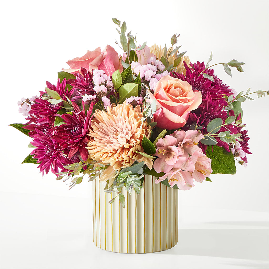 Berry Cobbler Bouquet with Ivory Vase – Maison Blooms, Wesley Chapel FL