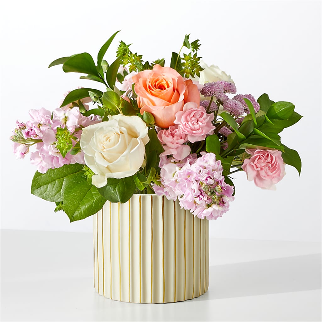 French Market Bouquet with Ivory Vase – Maison Blooms, Wesley Chapel FL