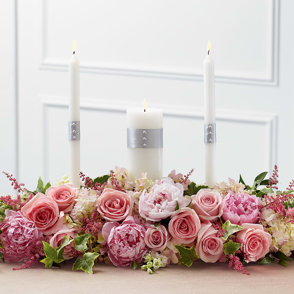 Worldwide Romance Unity Candle Arrangement – Maison Blooms, Wesley Chapel FL