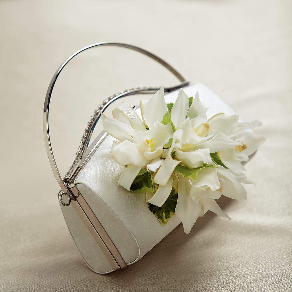 White Purse Decor – Maison Blooms, Wesley Chapel FL