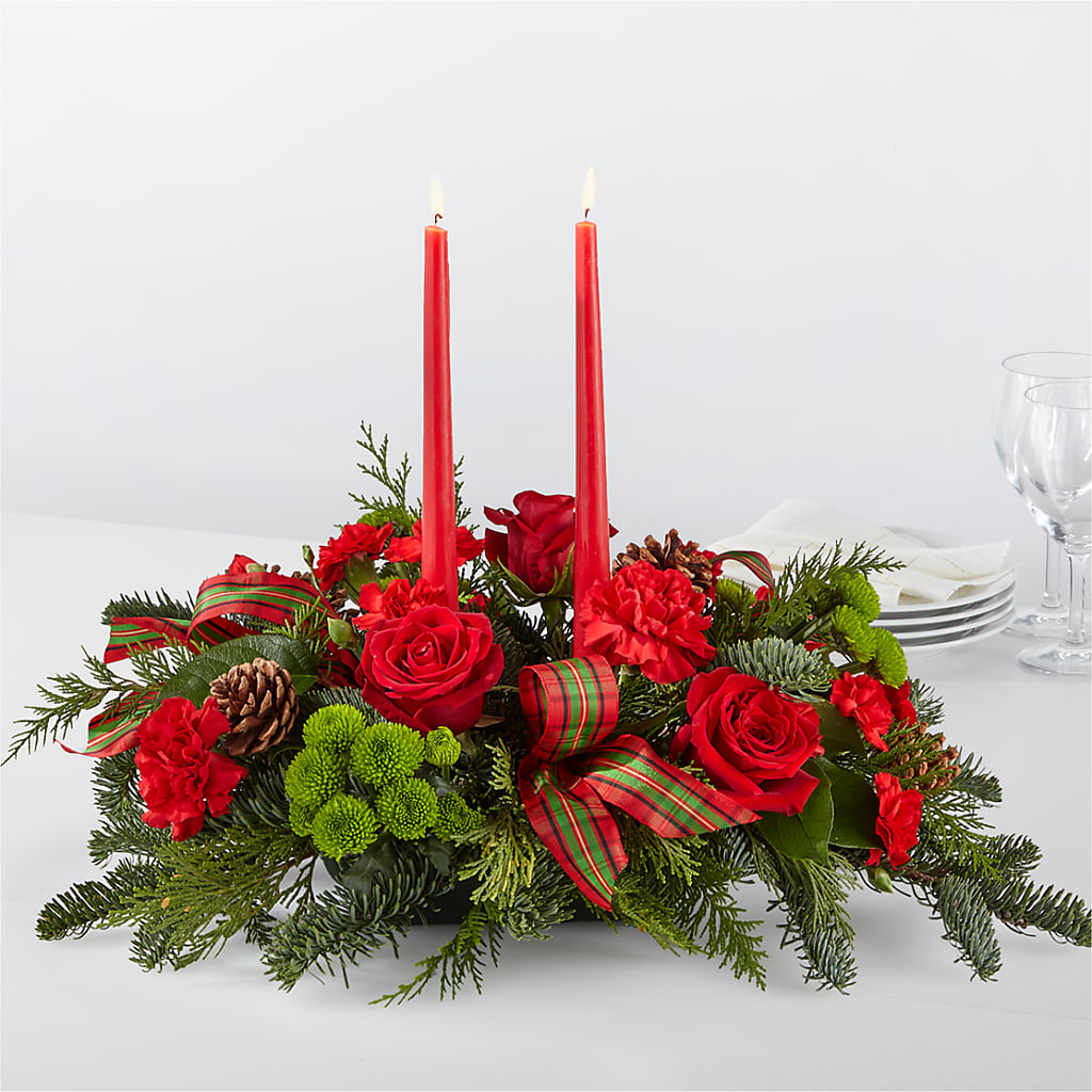 By the Candlelight Centerpiece –  Maison Blooms, Wesley Chapel FL