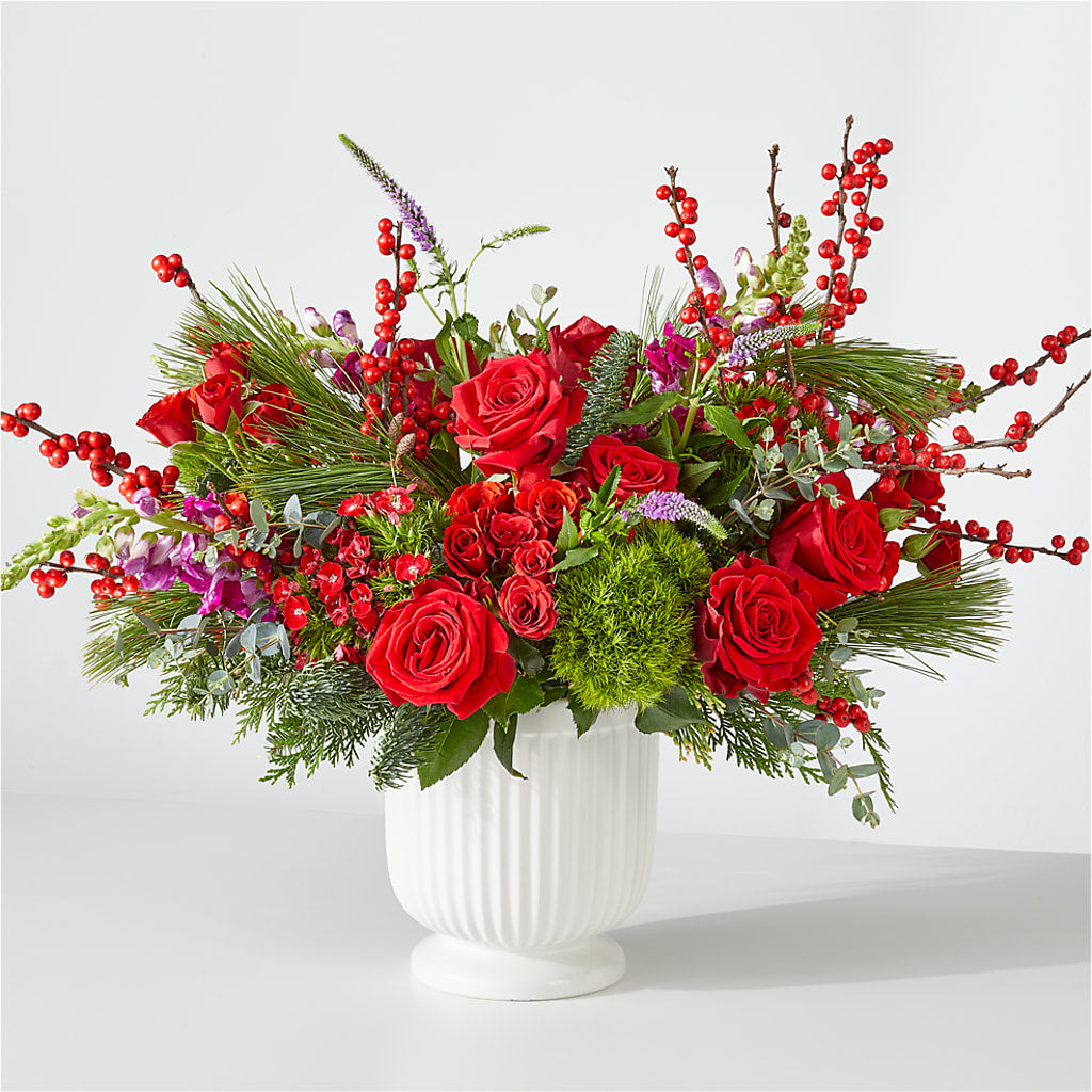 Big Red Bow Bouquet –  Maison Blooms, Wesley Chapel FL