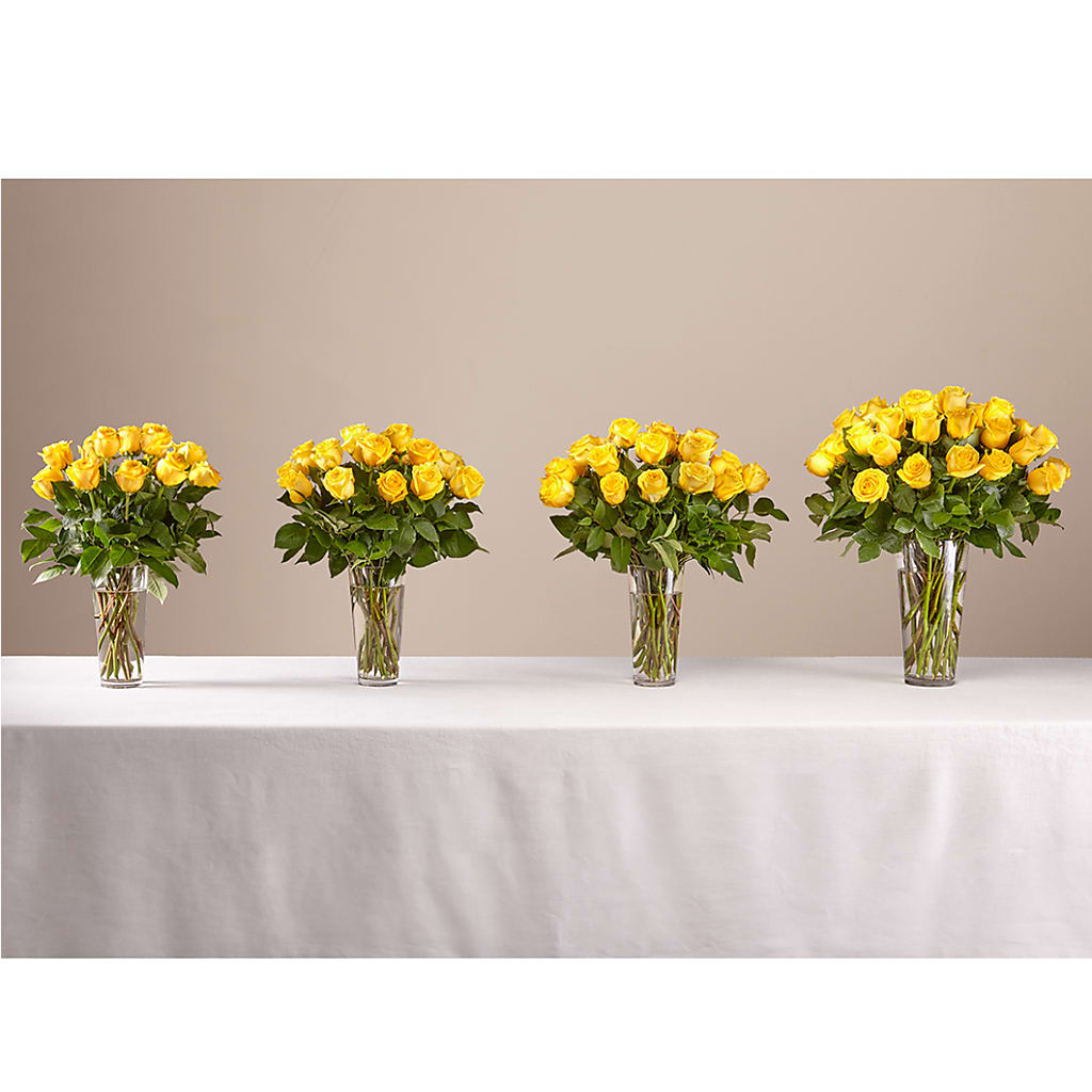 Long Stem Yellow Rose Bouquet –  Maison Blooms, Wesley Chapel FL
