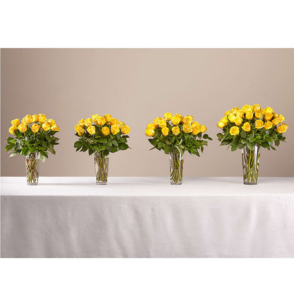 Long Stem Yellow Rose Bouquet –  Maison Blooms, Wesley Chapel FL