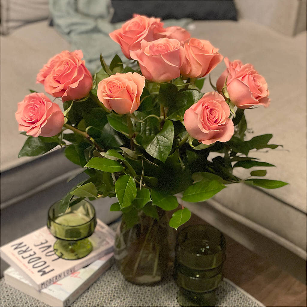 Long Stem Pink Rose Bouquet –  Maison Blooms, Wesley Chapel FL