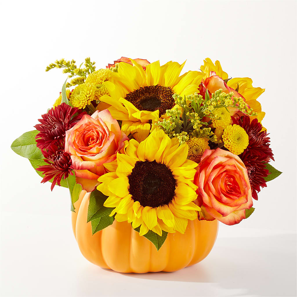 Golden Gourd Pumpkin Bouquet –  Maison Blooms, Wesley Chapel FL