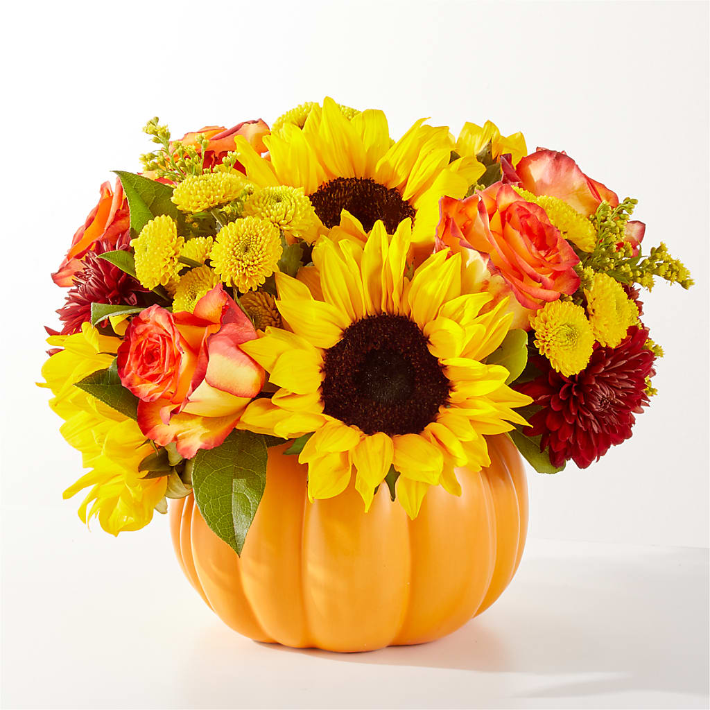 Golden Gourd Pumpkin Bouquet –  Maison Blooms, Wesley Chapel FL