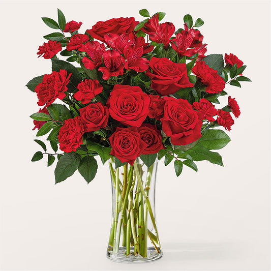 Brilliant Ruby Bouquet –  Maison Blooms, Wesley Chapel FL