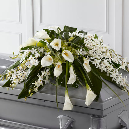 Angel Wings Casket Spray –  Maison Blooms, Wesley Chapel FL