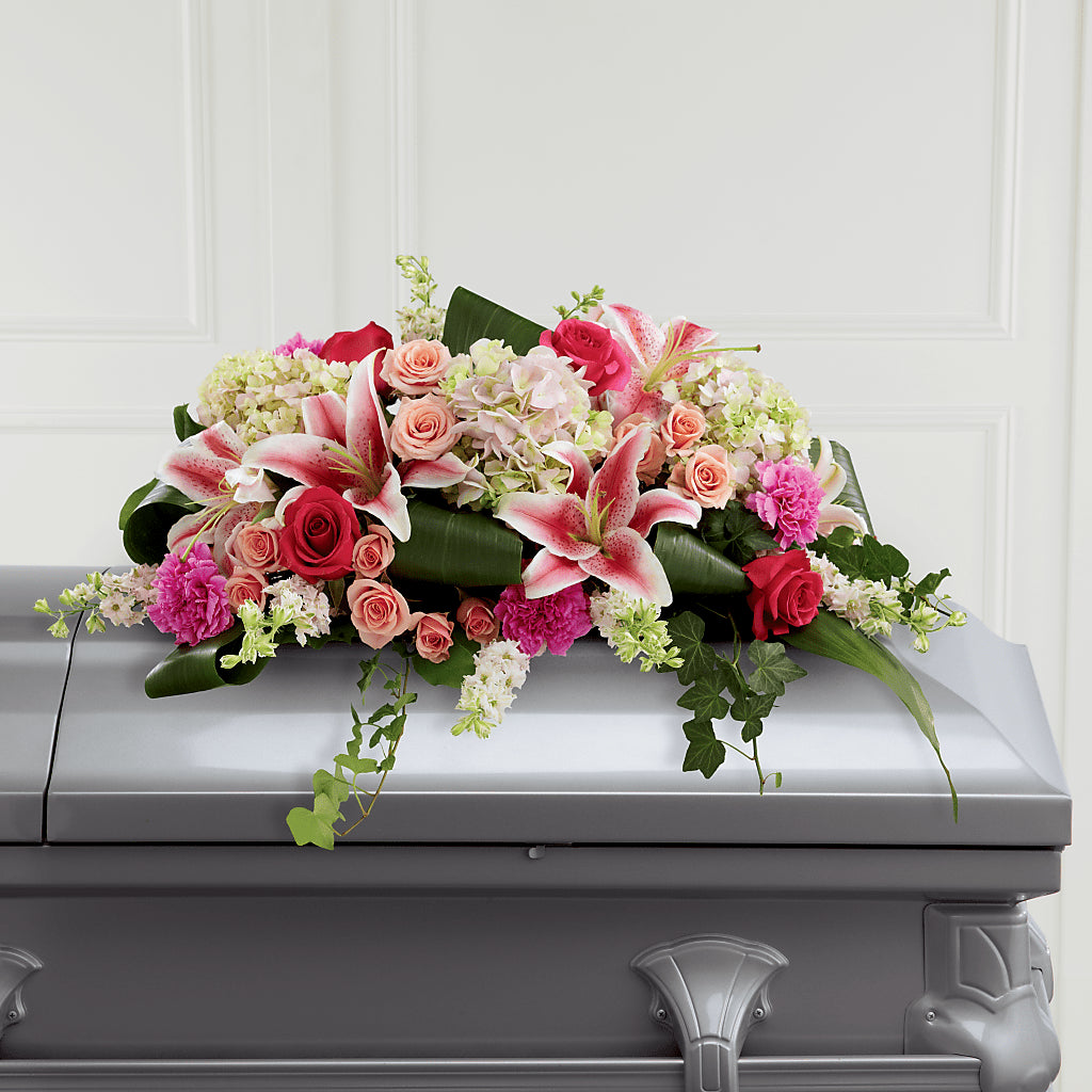 Splendid Grace Casket Spray –  Maison Blooms, Wesley Chapel FL