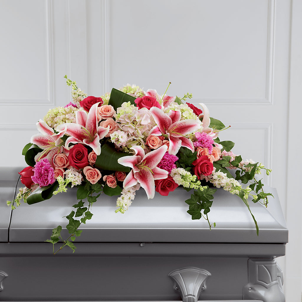 Splendid Grace Casket Spray –  Maison Blooms, Wesley Chapel FL