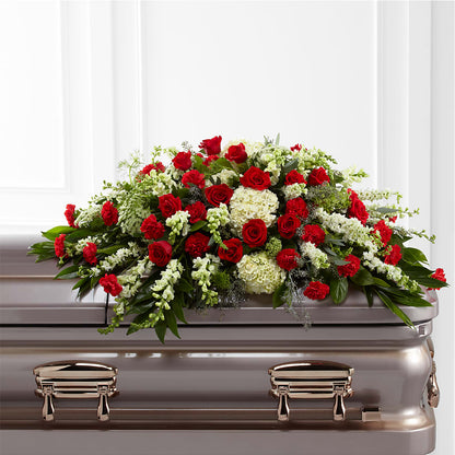 Sincerity Casket Spray –  Maison Blooms, Wesley Chapel FL