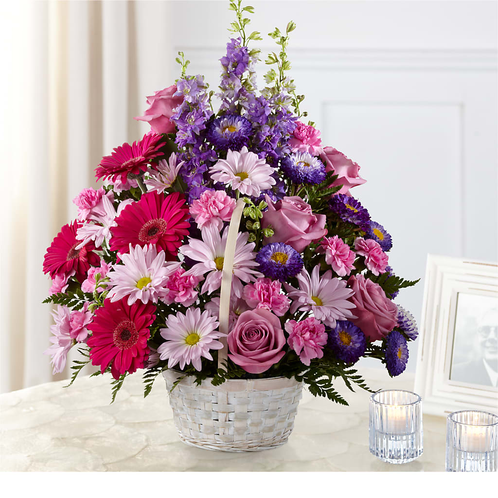 Pastel Peace Basket –  Maison Blooms, Wesley Chapel FL