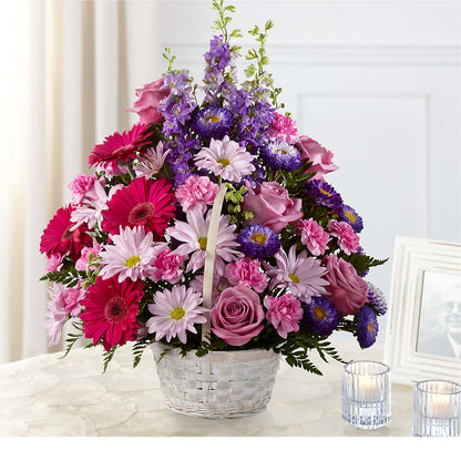 Pastel Peace Basket –  Maison Blooms, Wesley Chapel FL