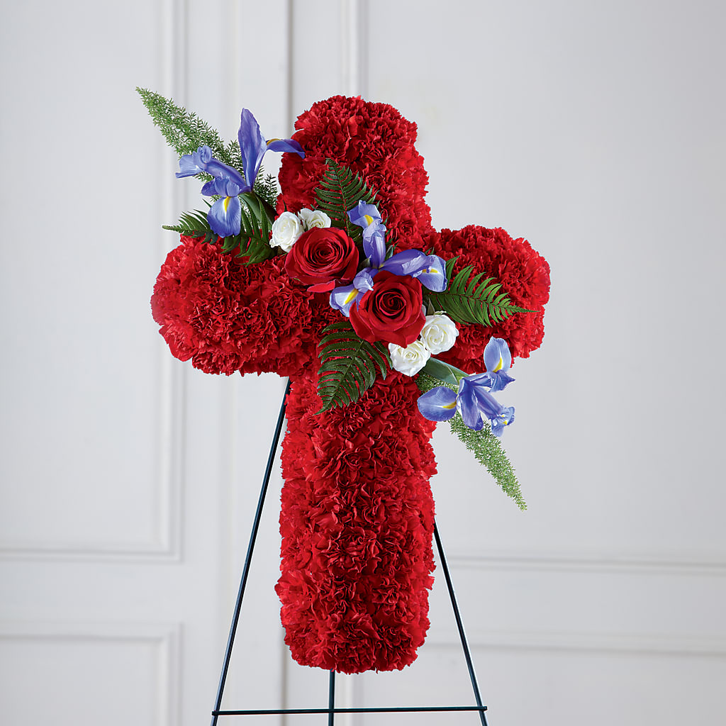 Faithful Hero Floral Cross –  Maison Blooms, Wesley Chapel FL