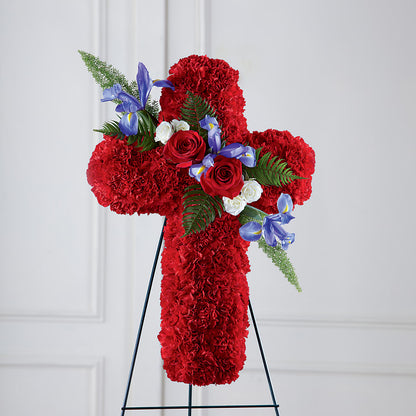 Faithful Hero Floral Cross –  Maison Blooms, Wesley Chapel FL