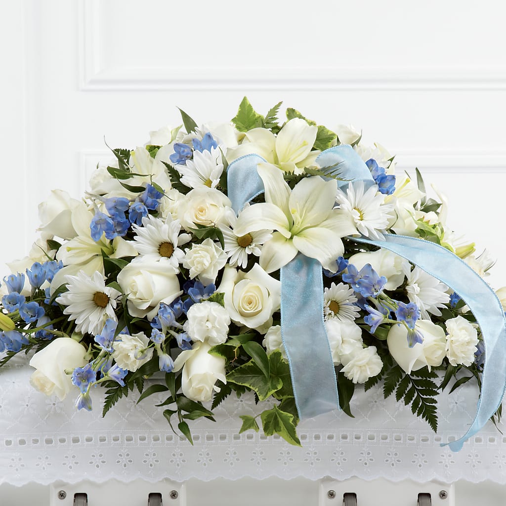 Tender Treasure Casket Spray –  Maison Blooms, Wesley Chapel FL
