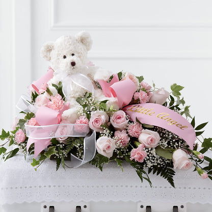 Touch of Sympathy Casket Spray –  Maison Blooms, Wesley Chapel FL