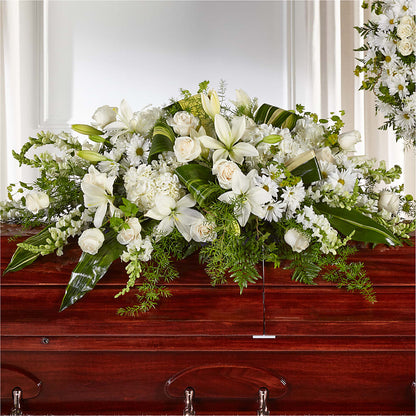Abundance Casket Spray –  Maison Blooms, Wesley Chapel FL
