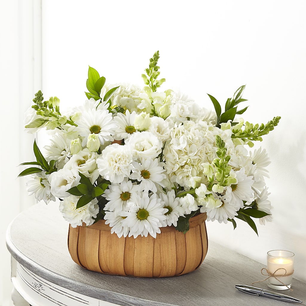 Pure Ivory Basket –  Maison Blooms, Wesley Chapel FL