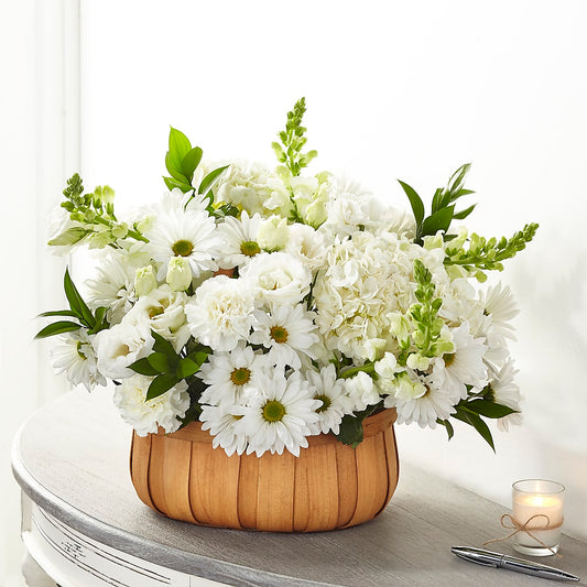 Pure Ivory Basket –  Maison Blooms, Wesley Chapel FL
