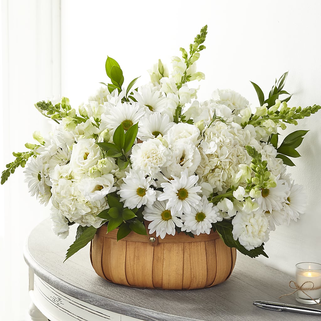 Pure Ivory Basket –  Maison Blooms, Wesley Chapel FL