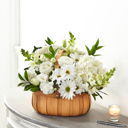 Pure Ivory Basket –  Maison Blooms, Wesley Chapel FL