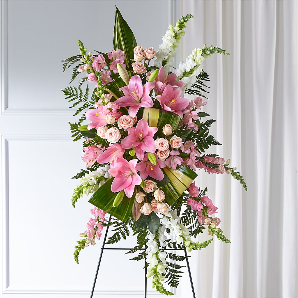 Elegant Embrace Standing Spray –  Maison Blooms, Wesley Chapel FL