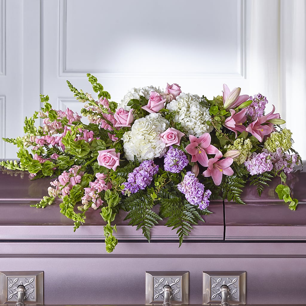 Life's Gratitude Casket Spray –  Maison Blooms, Wesley Chapel FL
