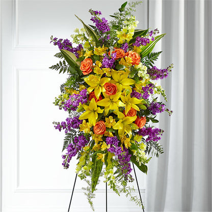 Thoughtful Prayers Standing Spray –  Maison Blooms, Wesley Chapel FL