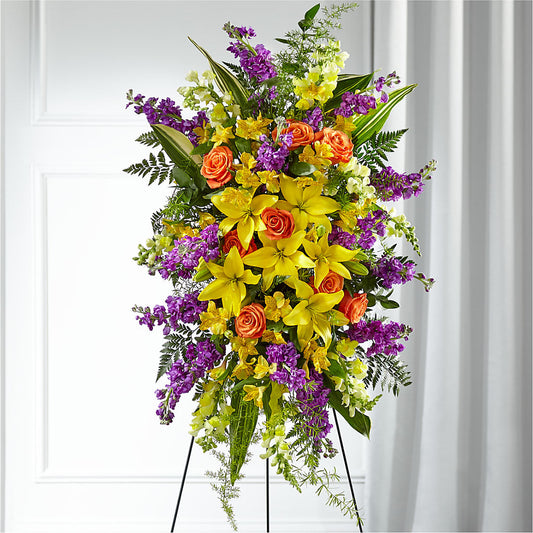 Thoughtful Prayers Standing Spray –  Maison Blooms, Wesley Chapel FL