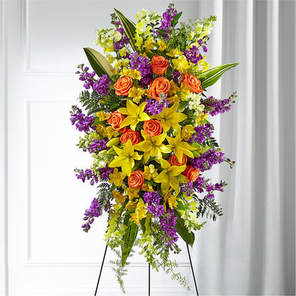Thoughtful Prayers Standing Spray –  Maison Blooms, Wesley Chapel FL